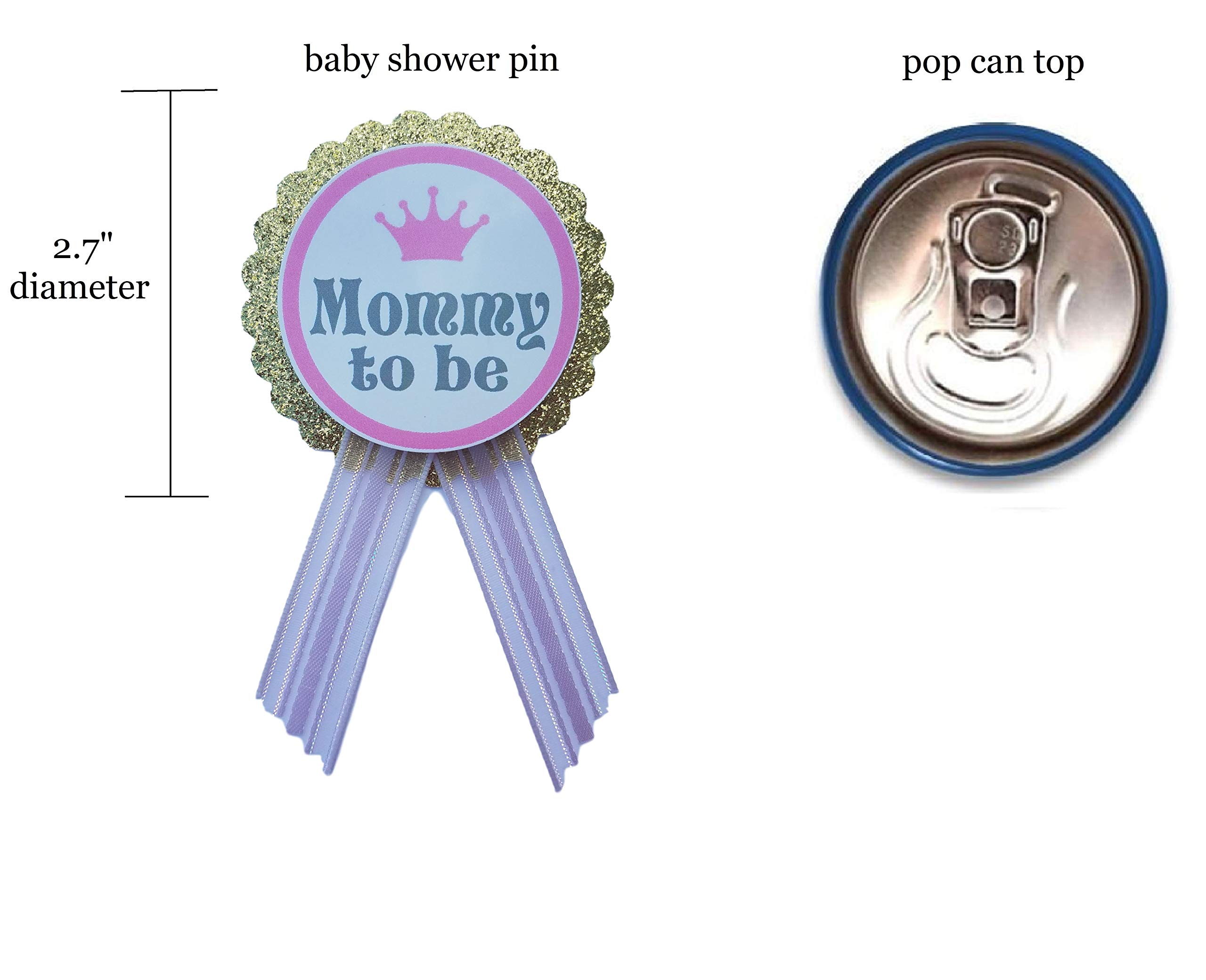 Pink & Gold 'It's a Girl' Baby Shower Pin Set - Daddy to Be & Mommy to Be Pins for Baby Sprinkle Celebrations - Perfect Gender Reveal & Pregnancy Announcement Accessories