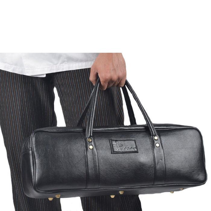 Boldric BOLP126 Black Multi-Purpose Leather Tool Bag for Electricians, Plumbers & Handymen - Durable Work Tote for Tools & Equipment Organization