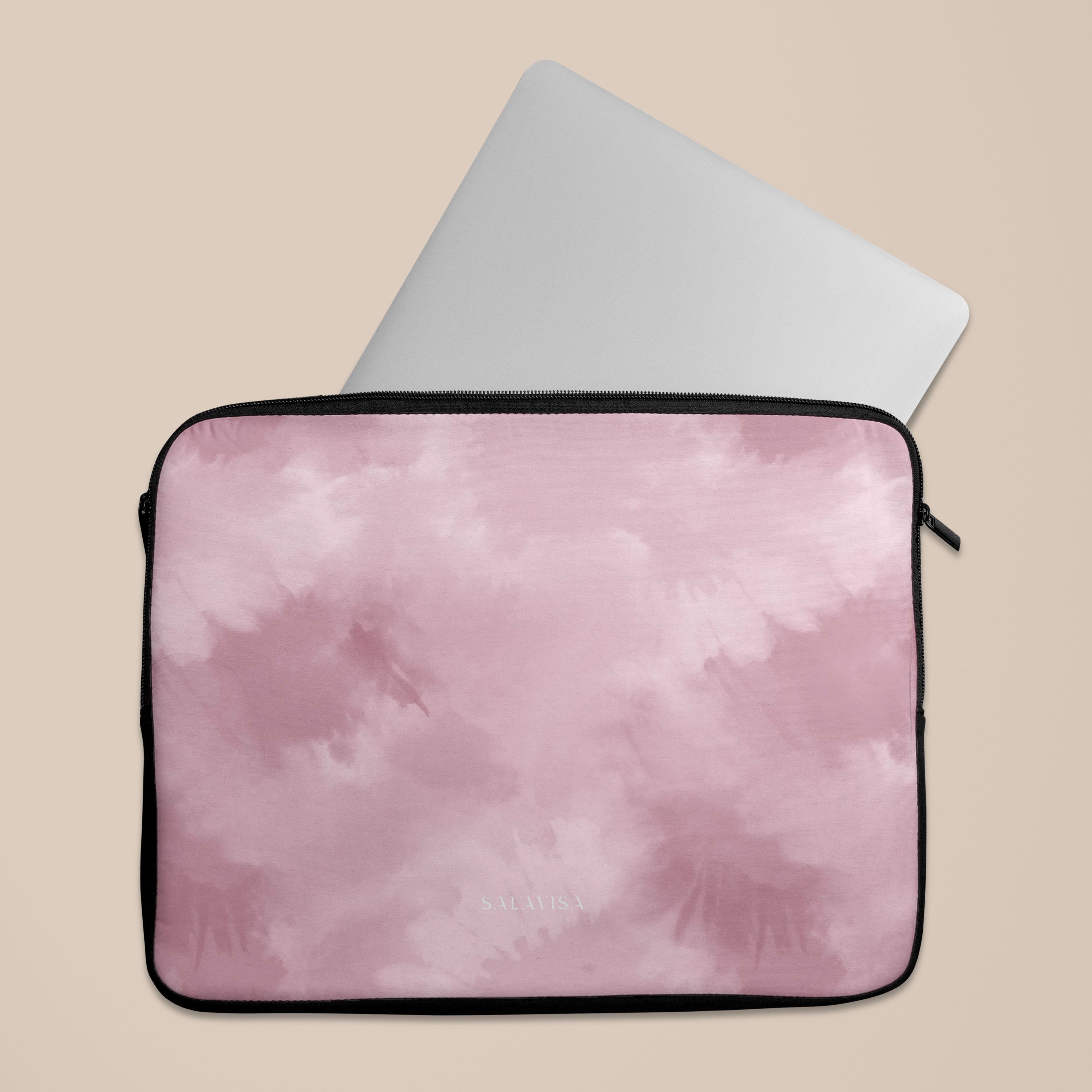 Pink Tie Dye Laptop Sleeve 13-15 Inch - Stylish Protective Case for MacBook, Notebook & Chromebook - Perfect for School, Work & Travel