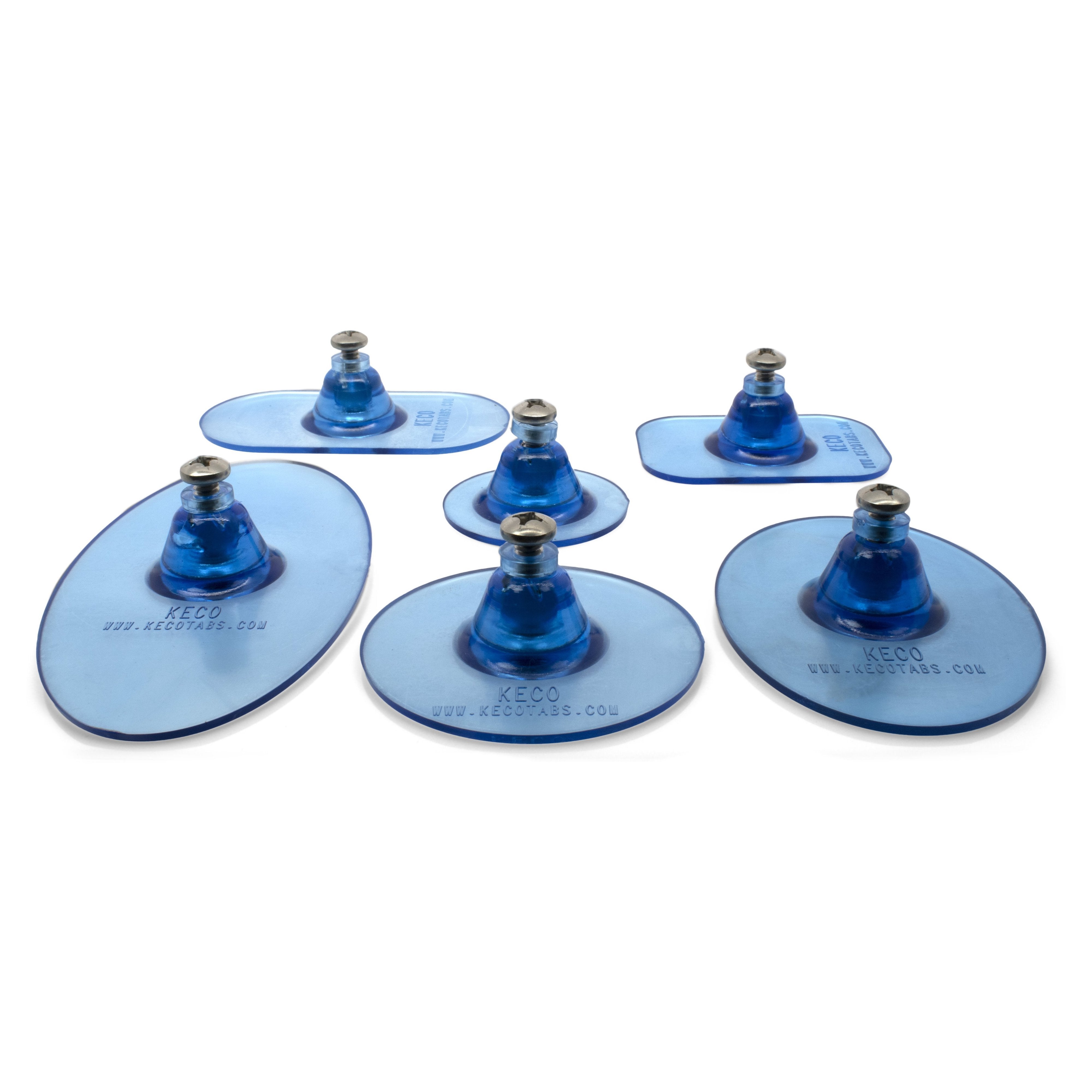 KECO Supertabs 2 Ice Smooth Round Large Damage Collision Tabs - Premium Car Bumper Protection for Parking Safety & Accident Prevention