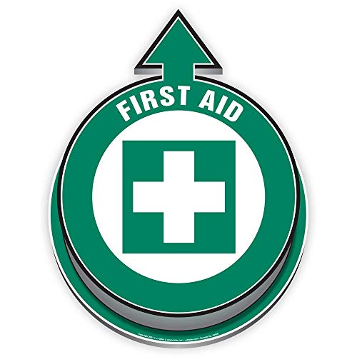 First Aid Located Here 3D Floor Decal - 16