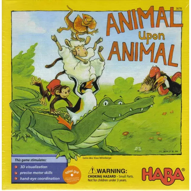 Animal upon Animal Haba - Wooden Stacking Game for Kids | Fun Family Board Game for Ages 4+ | Perfect for Preschool Learning, Birthday Gifts & Family Game Nights