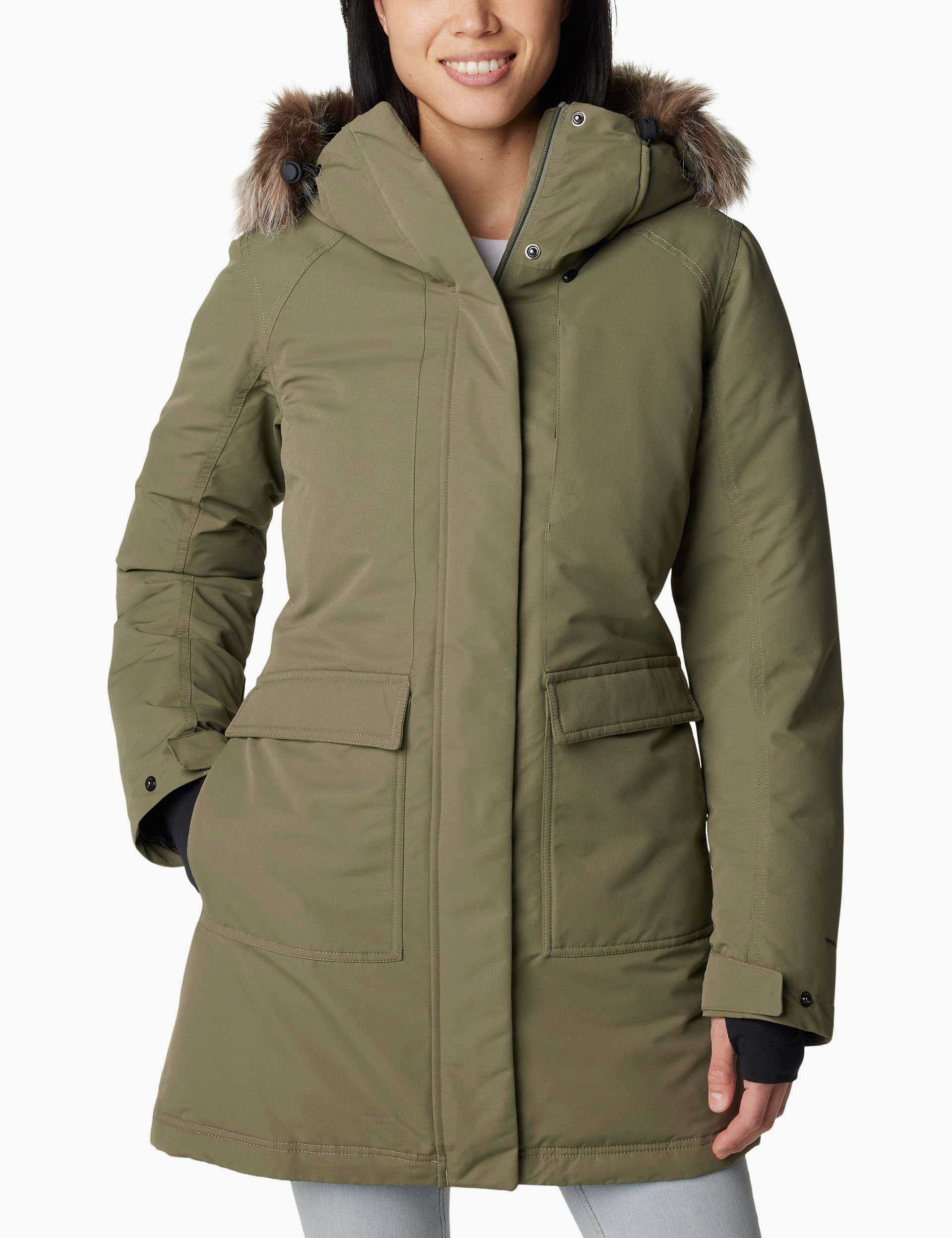 Little Si II Waterproof Parka Jacket for Women & Men - Lightweight Raincoat with Hood, Windproof Outdoor Shell (Stone Green) - Perfect for Hiking, Camping & Everyday Rainy Weather