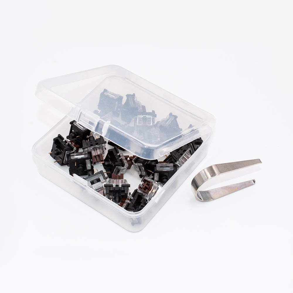 OUTEMU (Gaote) 3 Pin Mechanical Keyboard Switches - Brown Tactile DIY Replacement Switches for Gaming Keyboards - Perfect for PC, Mac, and Office Use