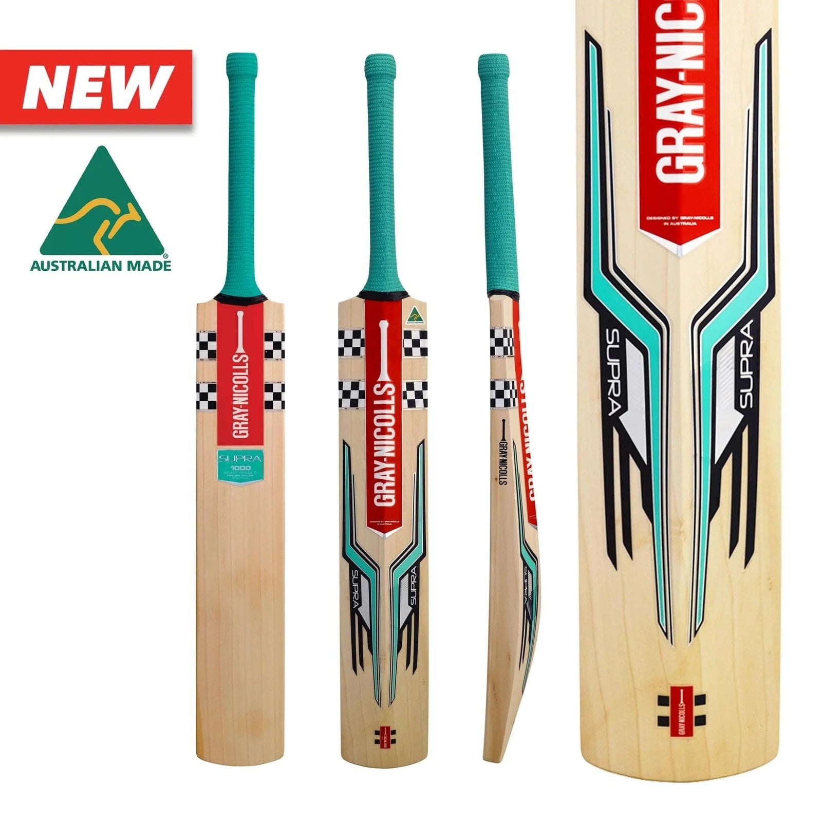 Gray Nicolls Supra 1000 Adult Cricket Bat - Premium English Willow for Professional Players - Perfect for Matches, Training & Club Cricket