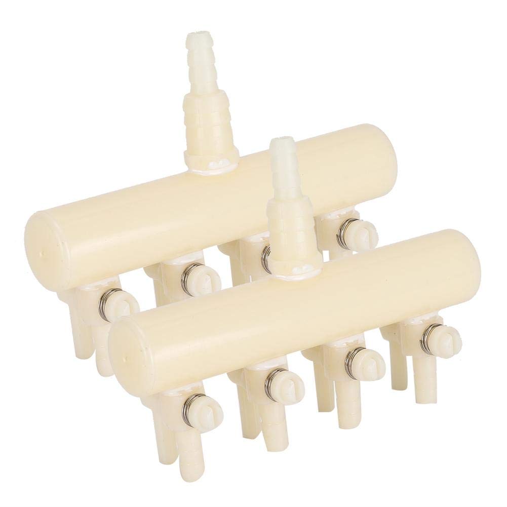2-Way/4-Way/6-Way Aquarium Air Valve Distributor for Fish Tank - 2PCS