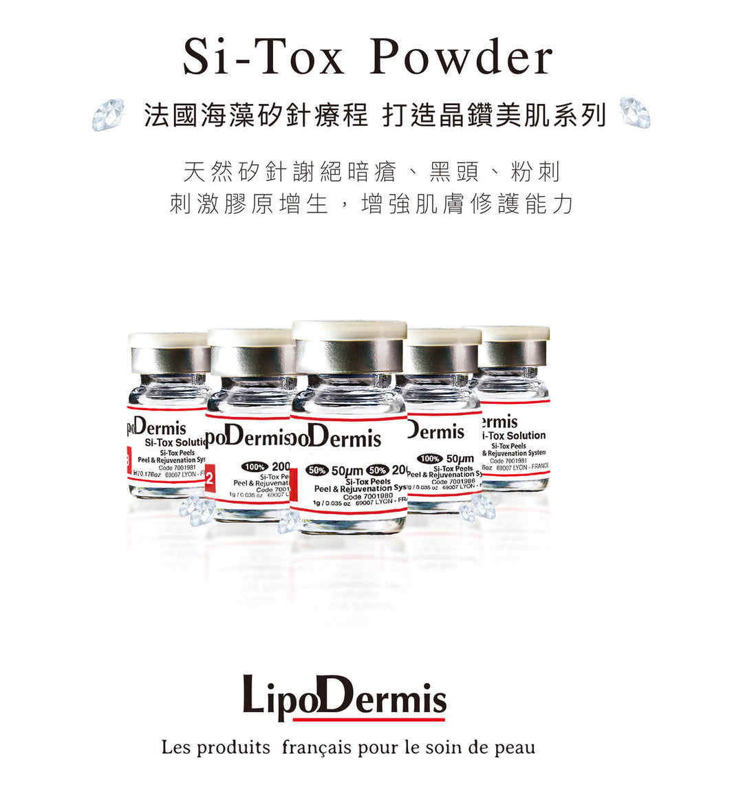 Lipodermis Seaweed Whitening Body Scrub/Si Tox Peels Peel & Rejuvenation System - Exfoliate & Brighten Skin for Spa-Like Glow at Home
