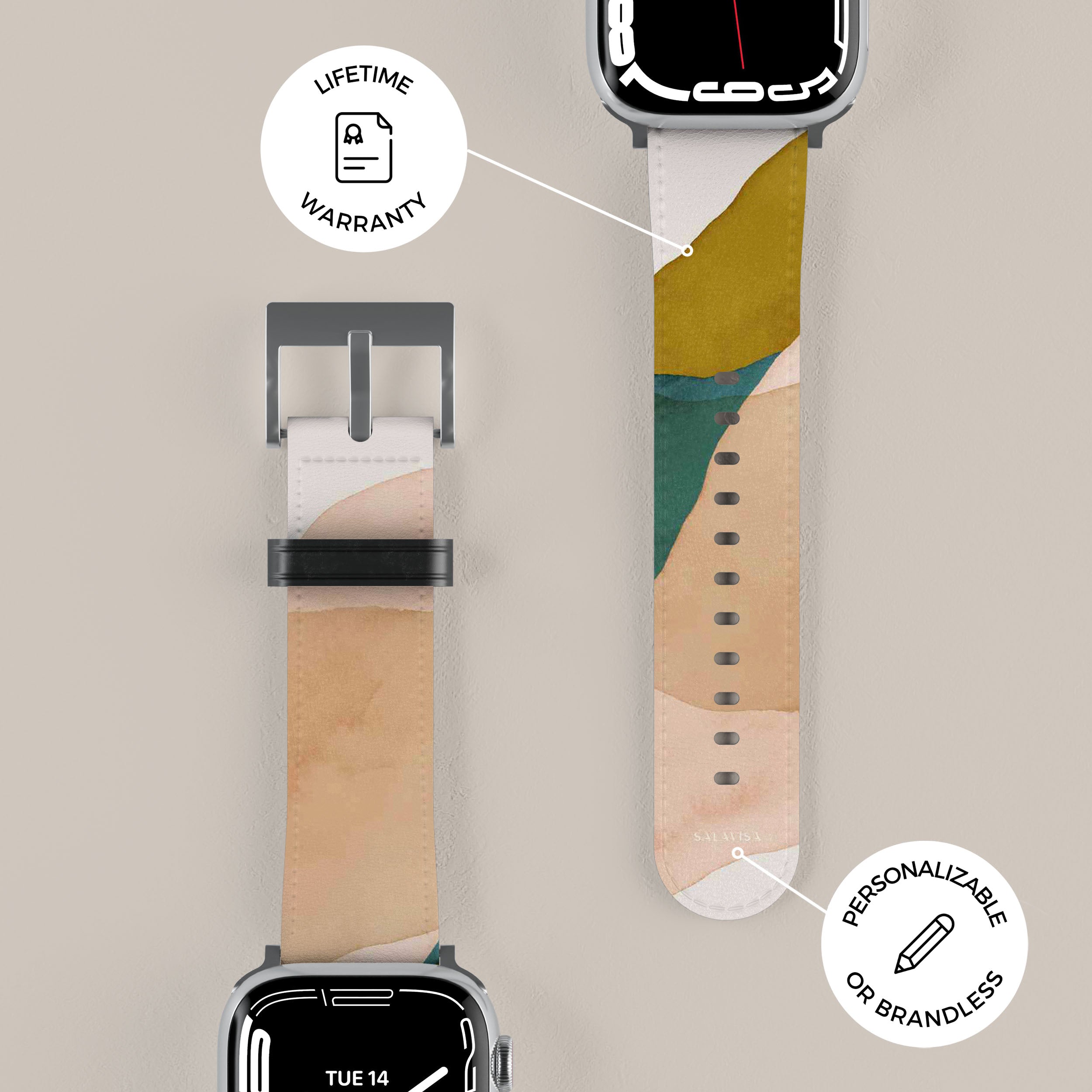 Pale Sage Apple Watch Band - Soft Silicone Replacement Strap for Apple Watch Series 9/8/7/6/SE/5/4/3/2/1 - Stylish & Comfortable Sport Band for Workout, Running & Everyday Wear