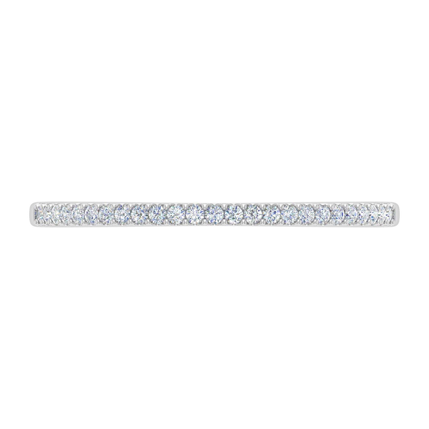 0.08 Carat IGI Certified Diamond Stackable Ring in 10K Gold for Women - Perfect Wedding Anniversary Gift, Bridal Jewelry & Everyday Elegance