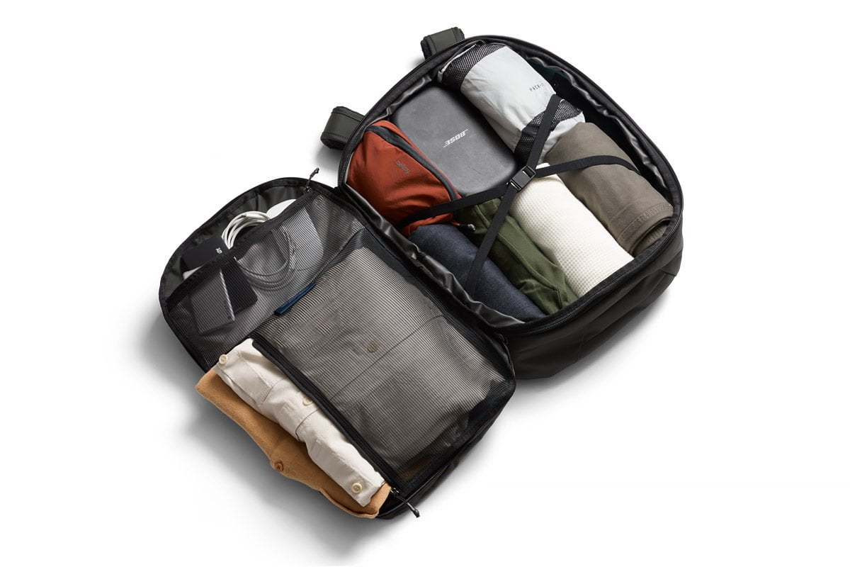 Bellroy Transit Travel Pack Pro - Premium Waterproof Backpack for Travel & Commuting | Durable & Stylish Carry-On Backpack for Men & Women | Perfect for Business Trips, Hiking & Daily Use