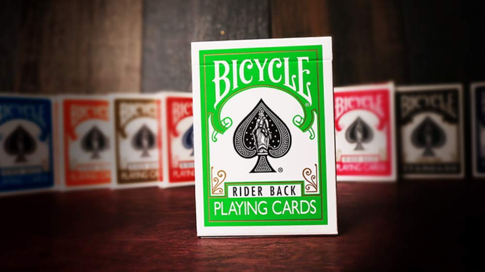 Bicycle Playing Cards - Green Back USPCC Premium Quality for Magic Tricks, Cardistry & Poker Games - Perfect for Professional Magicians & Card Enthusiasts