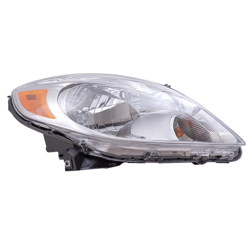 Brock Replacement Headlights for Nissan Versa Sedan 2012-2014 - Driver & Passenger Side Headlamps (26010-3AN0B & 26060-3AN0B) | Perfect for Night Driving & Auto Lighting Upgrades