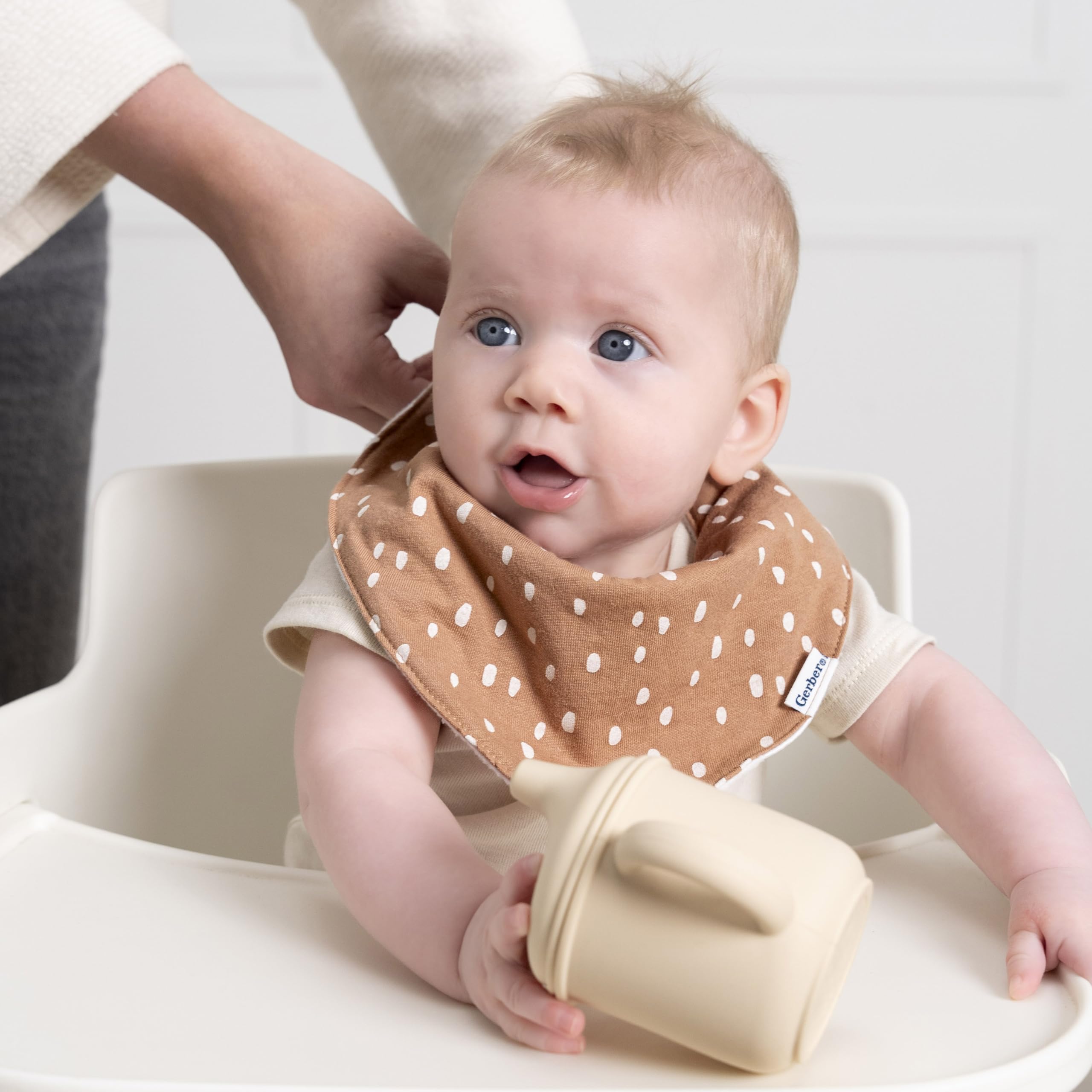 Gerber Unisex Baby Bandana Bibs - Soft, Absorbent & Stylish for Drool & Messy Meals - Perfect for Infants & Toddlers at Home or On-the-Go