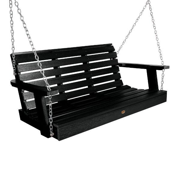 Weatherly 4ft Swing and Coffee Table - Outdoor Patio Furniture for Relaxing & Entertaining - Perfect for Backyard, Garden, and Poolside Lounging