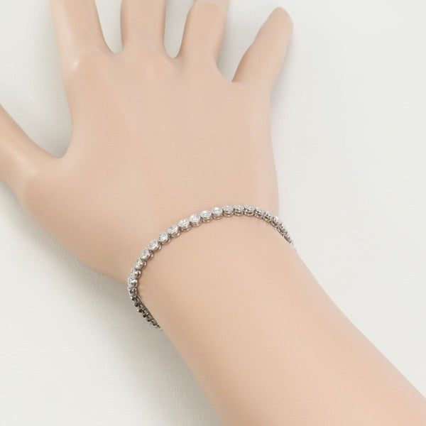 18K White Gold Diamond Bracelet for Women - Elegant Tennis Bracelet with Real Diamonds - Perfect for Weddings, Anniversaries & Special Occasions