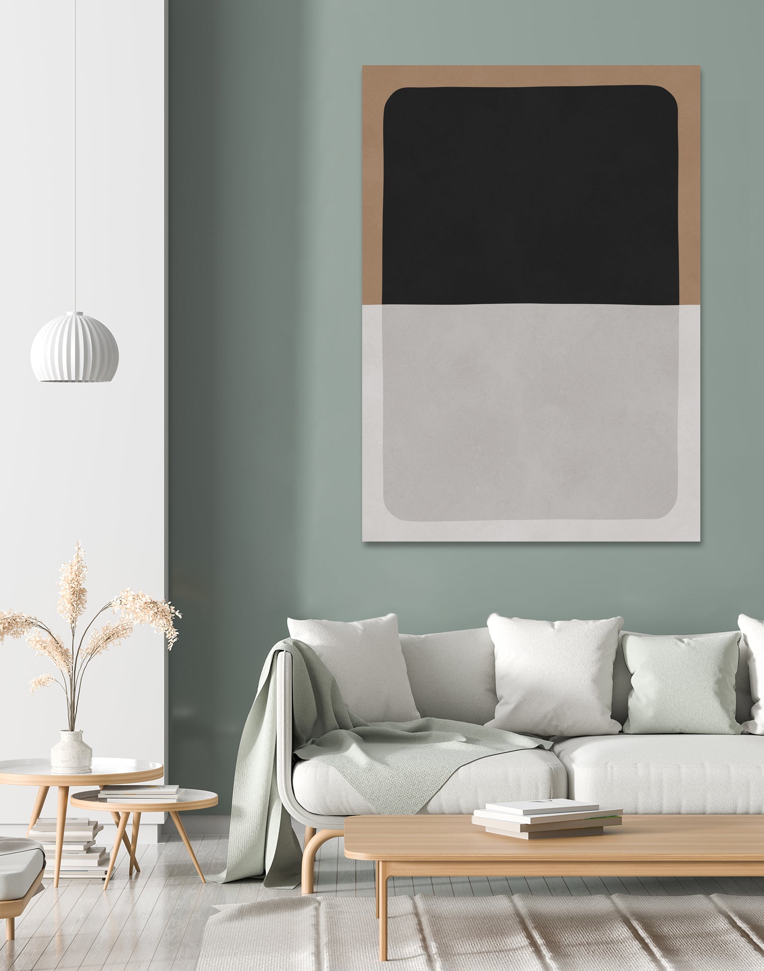 Black and Brown Abstract Art Canvas Print - Modern Wall Decor for Living Room, Bedroom & Office | Handmade Painting for Home & Office Decoration
