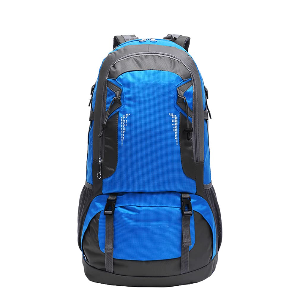 Lightweight 60L Waterproof Hiking Backpack - Packable Travel Daypack for Camping, Outdoor Sports & Travel - Durable Backpack for Men & Women (Blue) - Perfect for Hiking, Backpacking & Adventure Trips