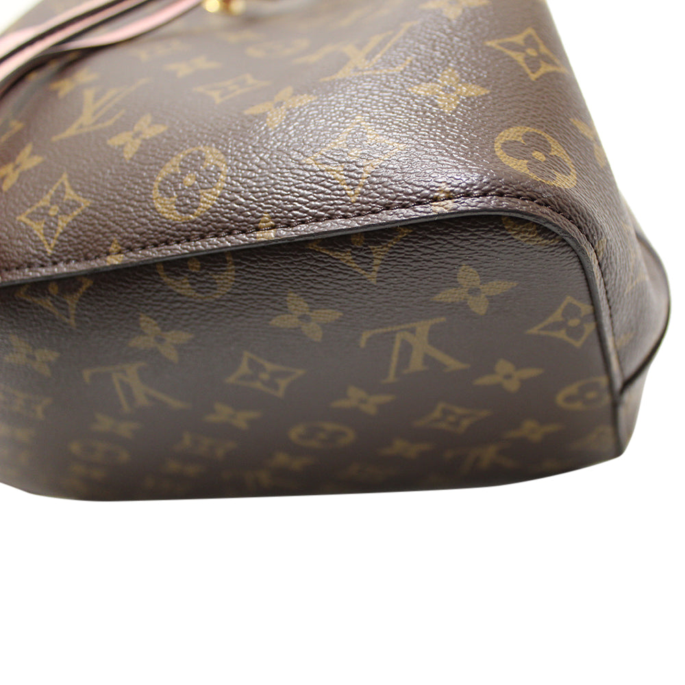 Authentic Louis Vuitton Monogram Pink NeoNoe Drawstring Bucket Bag - Luxury Shoulder Handbag for Women, Perfect for Date Night, Shopping & Travel Accessories
