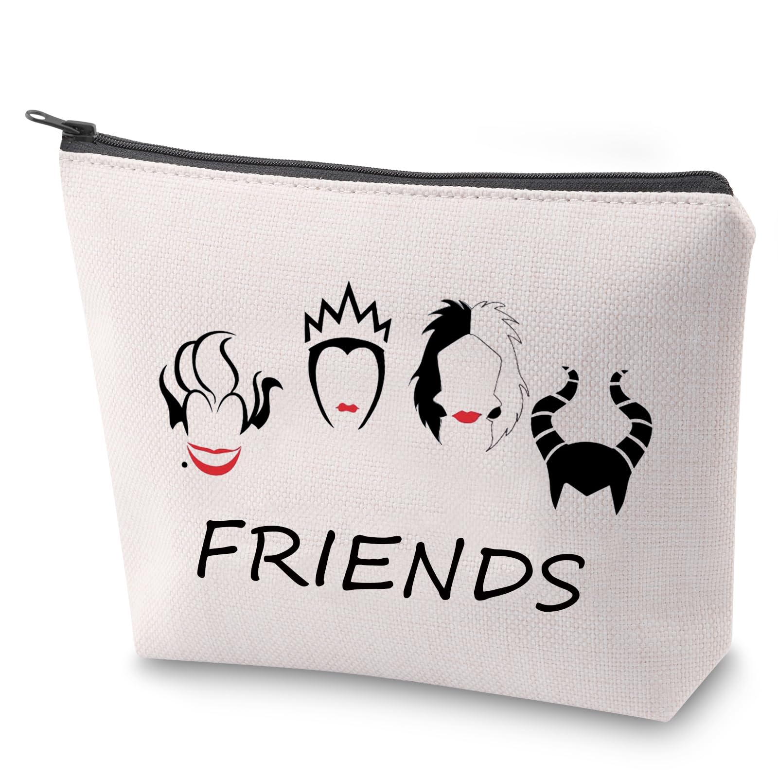 ZJXHPO Villains Friends Makeup Bag - Evil Females Gift Set for BFF, Witch Cosmetic Pouch (Friends TV Show Inspired) - Perfect for Halloween Costumes, Cosplay Parties & Unique Birthday Gifts