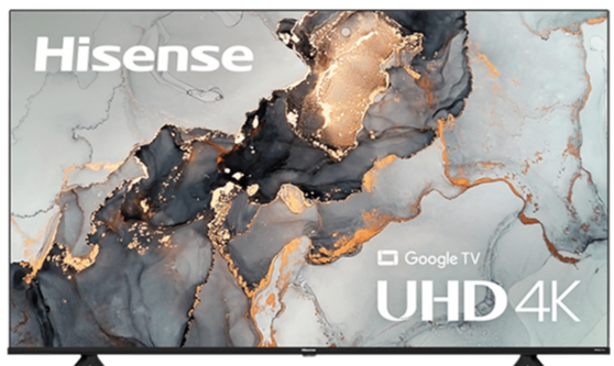 Hisense 65A65H 65-Inch A6 Series 4K UHD Smart LED Google TV with HDR, Voice Remote - Perfect for Living Room Entertainment & Streaming Movies