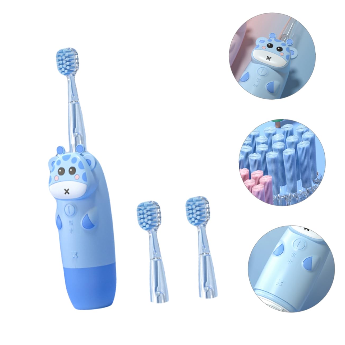 Kids Electric Toothbrush Set - USB Rechargeable, Gum Massage & Automatic Oral Care for Children & Babies | Perfect for Daily Brushing, Travel & Healthy Teeth Routine
