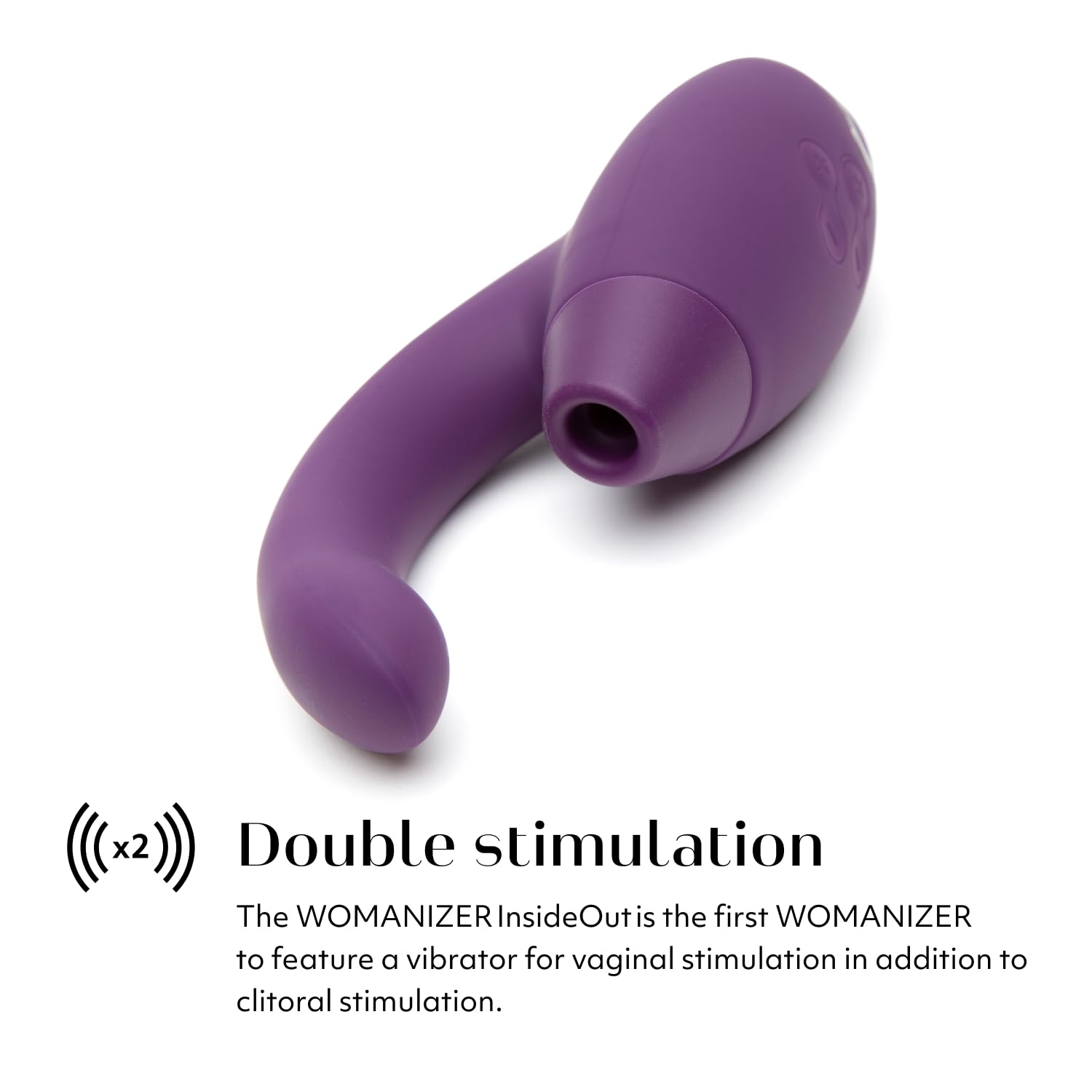 Womanizer InsideOut Clitoral & G-Spot Vibrator - 12 Intensity Levels Rabbit Vibrator for Women | Rechargeable Adult Sex Toy with Clit Suction Technology | Perfect for Solo Play & Couples Intimacy (Purple)