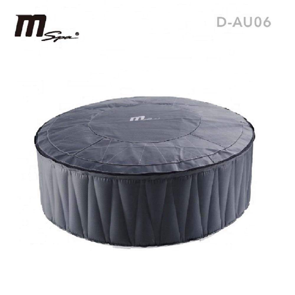 MSpa Aurora 6-Person Inflatable Bubble Hot Tub with 130 Air Jets - Portable Outdoor Spa for Relaxation, Hydrotherapy, and Backyard Parties (Model AU06)
