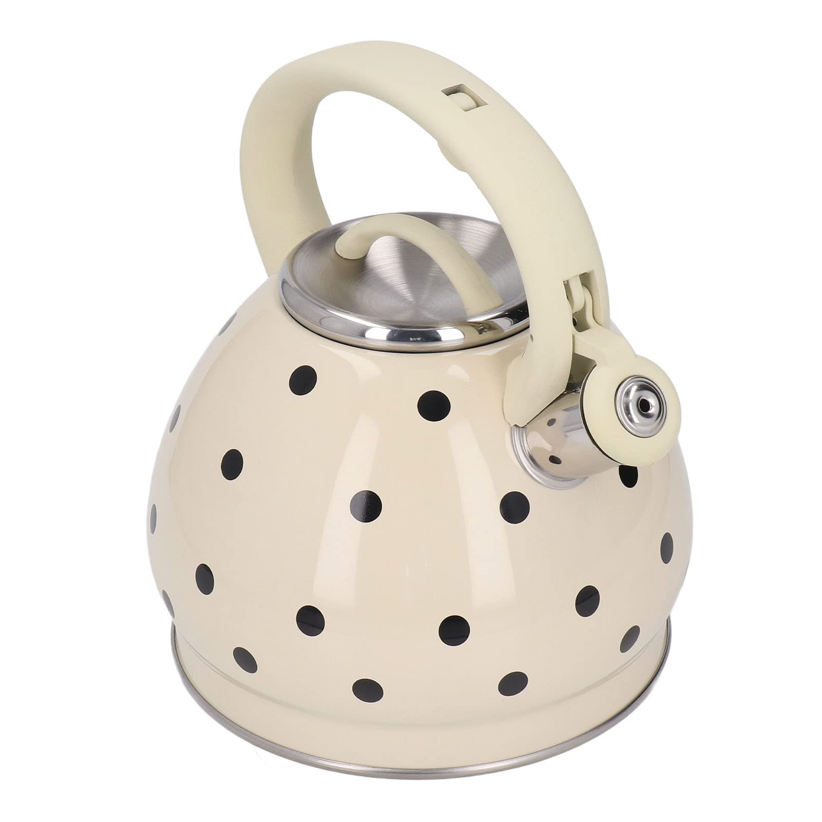 Stainless Steel Whistling Tea Kettle with Flip-Up Spout - 2.5QT Classic Stovetop Teapot for Gas & Electric Stoves - Perfect for Boiling Water, Brewing Tea, or Making Coffee in Your Kitchen