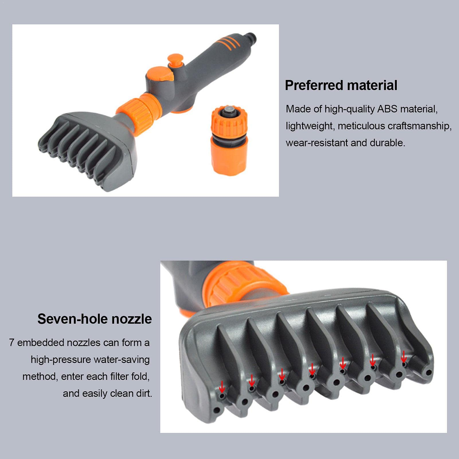Naysku Premium Pool & Spa Filter Cleaning Brush - Heavy Duty Cartridge Cleaner for Removing Debris & Dirt | Ideal for Pool Maintenance, Spa Cleaning & Filter Care
