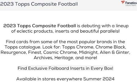 2023 NFL Composite Football Trading Cards - 60 Packs (10 Cards Each) - Premium Collectible Sports Cards for Trading, Gifts & Fantasy Football Leagues