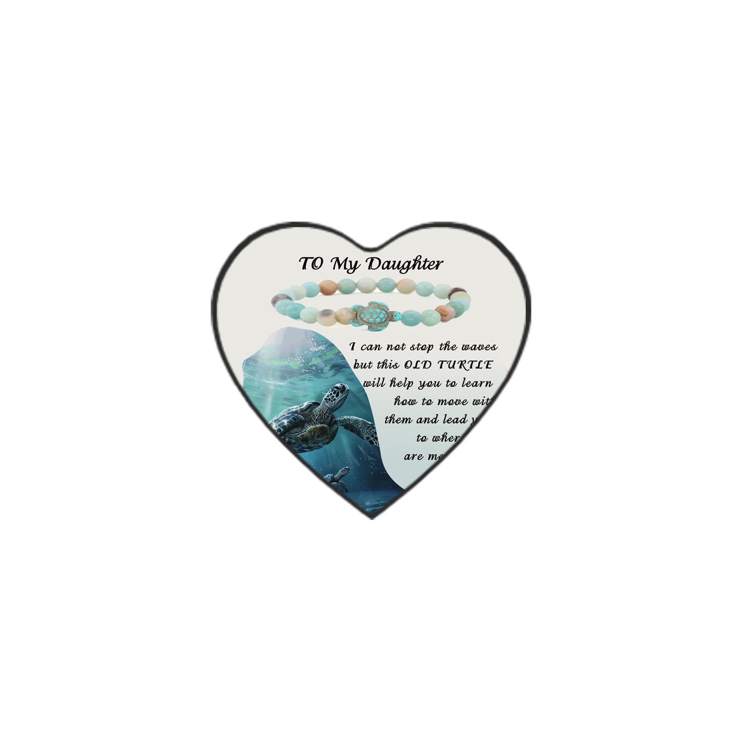Unique Amazonite Sea Turtle Bracelet for Women - Spiritual Healing & Protection Crystal Gift for Daughter's Birthday from Mom | Perfect for Positive Energy, Meditation & Everyday Wear