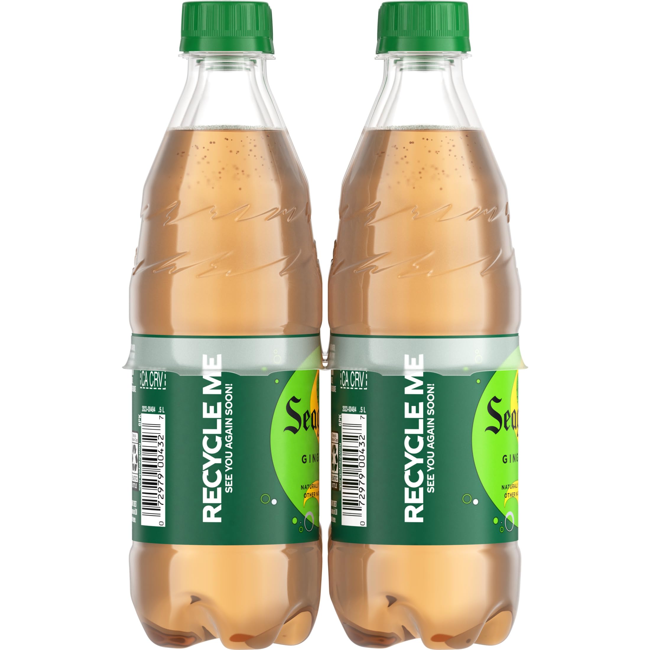 Refreshing Ginger Ale Soda - 6 Pack (0.5L Glass Bottles) - Perfect for Parties, Picnics & Digestive Relief