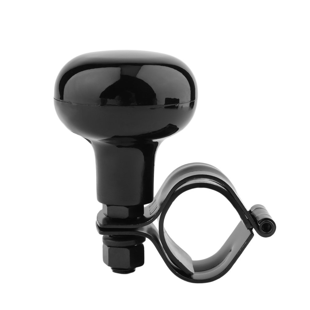 STY Power Steering Wheel Knob - Car Grip Handle for Easy Turning, Universal Fit for Most Vehicles (Black) - Perfect for Truck, SUV, and Off-Road Driving