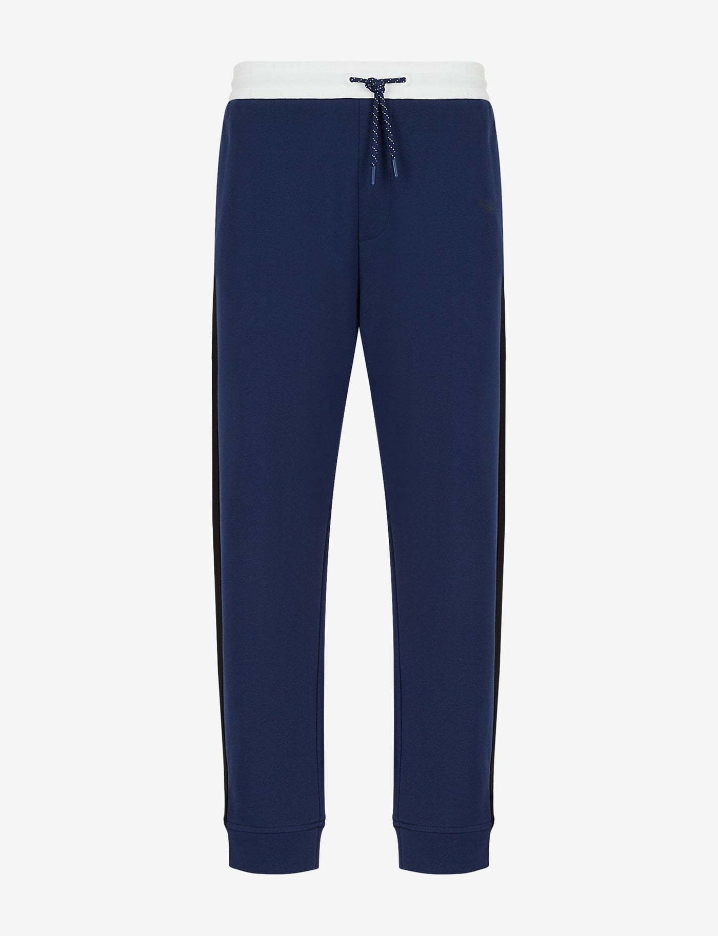 ARMANI EXCHANGE Men's Navy Black White Sweatpants - Comfortable Casual Jogger Pants for Gym, Lounge & Everyday Wear