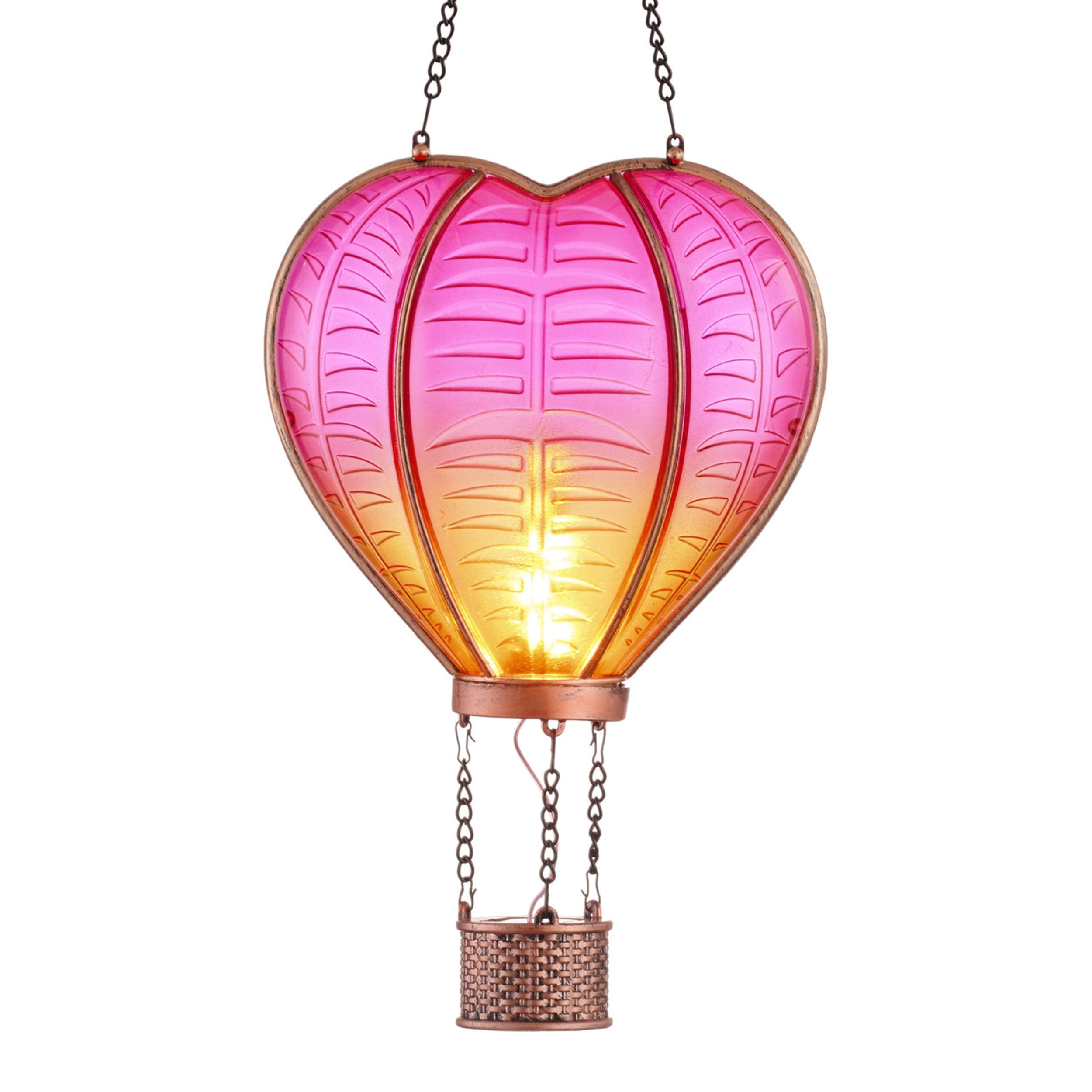 TERESA'S Collections Heart-Shaped Solar Lantern with Flickering Flame Effect - Outdoor Hanging Solar Lights for Garden, Patio, Wedding & Anniversary Decor - Romantic Ambiance Solar-Powered Decoration