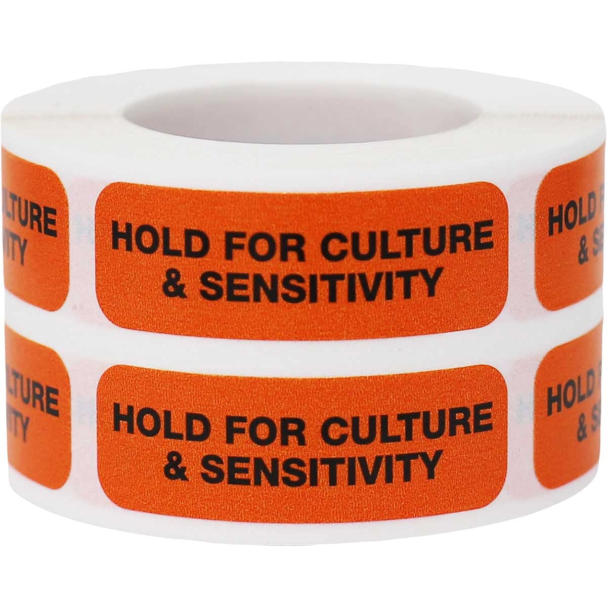 Culture & Sensitivity Labels 0.5x1.5 Inch - 500pk for Medical Specimens