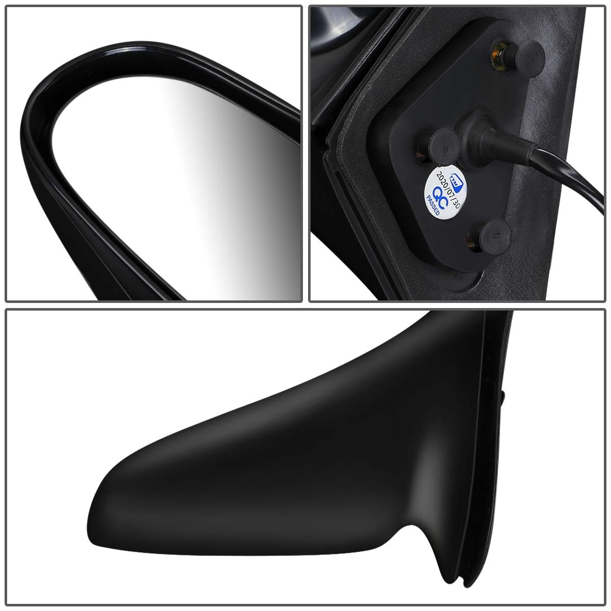DNA Motoring OEM-MR-GM1320229 Left Side Power Mirror Replacement for 1998-2002 Chevy Prizm | Easy Installation & Adjustable | Perfect for Parking & Lane Changes