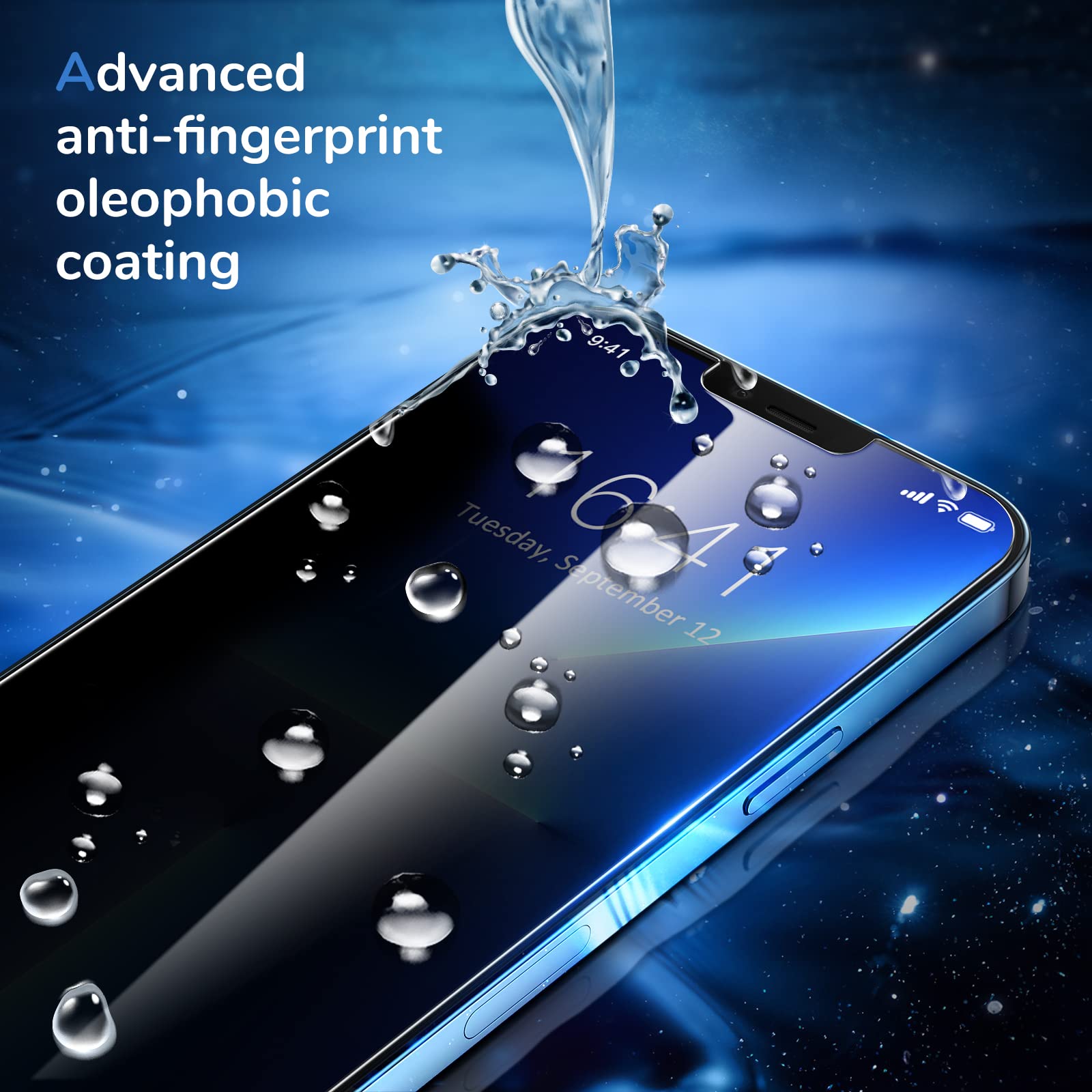 SYNCWIRE Privacy Screen Protector for iPhone 13 Pro Max & iPhone 14 Plus 6.7 Inch [2-Pack], 28° Anti-Spy Tempered Glass with Auto Alignment Tool, 9H Hardness - Perfect for Office, Banking & Public Use