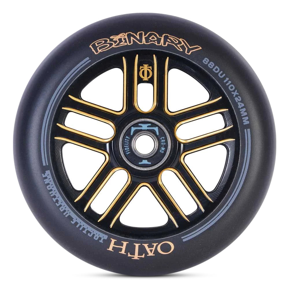 Oath Binary Wheels 110mm - High Performance Skateboard Wheels for Smooth Riding | Perfect for Street Skating and Longboard Cruising