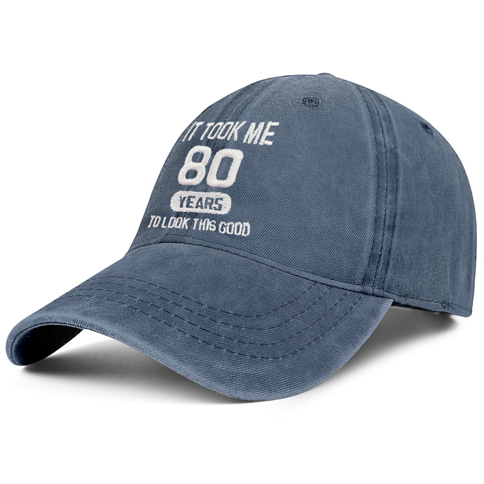80th Birthday Gifts for Men & Women - 'It Took Me 80 Years to Look This Good' Cotton Washed Hat - Perfect for Birthday Parties, Retirement Celebrations & Milestone Gifts