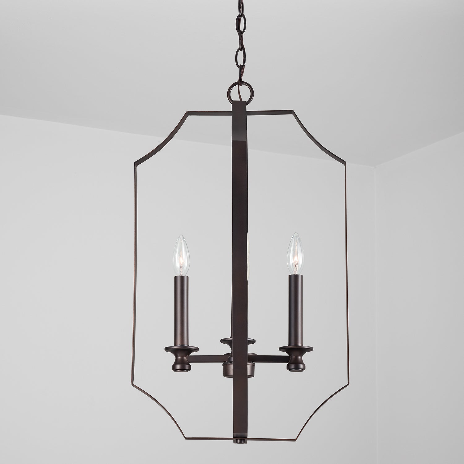 Capital Lighting Four Light Foyer Pendant - Modern Entryway Chandelier for Hallway & Staircase Lighting | Durable Metal & Glass Design | Perfect for Home, Apartment & Office Decor