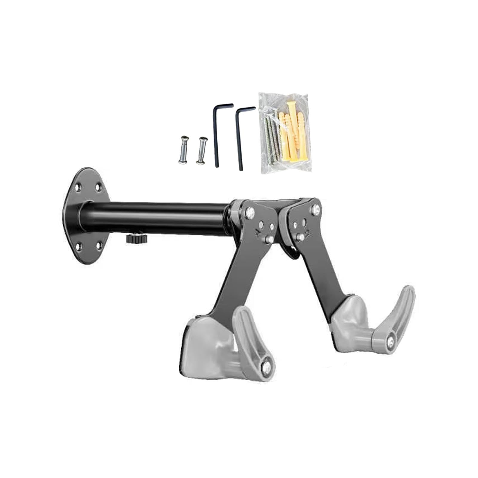 Adjustable Bike Wall Mount Rack - Heavy Duty Garage Bike Hanger for Road Bikes & Mountain Bikes | Space Saving Bike Storage Stand | Perfect for Home, Apartment & Garage Organization (Ideal for Small Spaces & Bike Enthusiasts)
