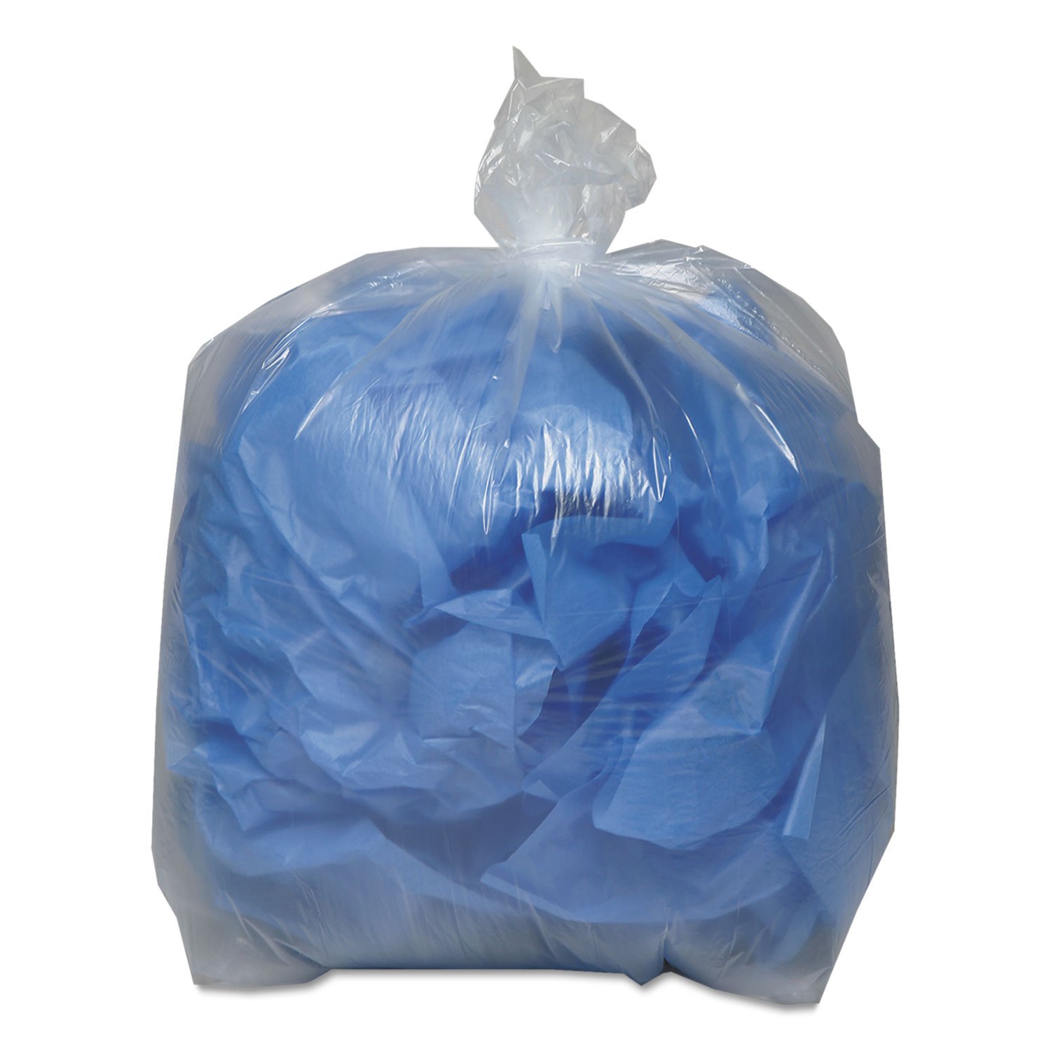 Eco-Friendly 33 Gallon Recycled LDPE Trash Bags - 1.4 Mil Thick, 33