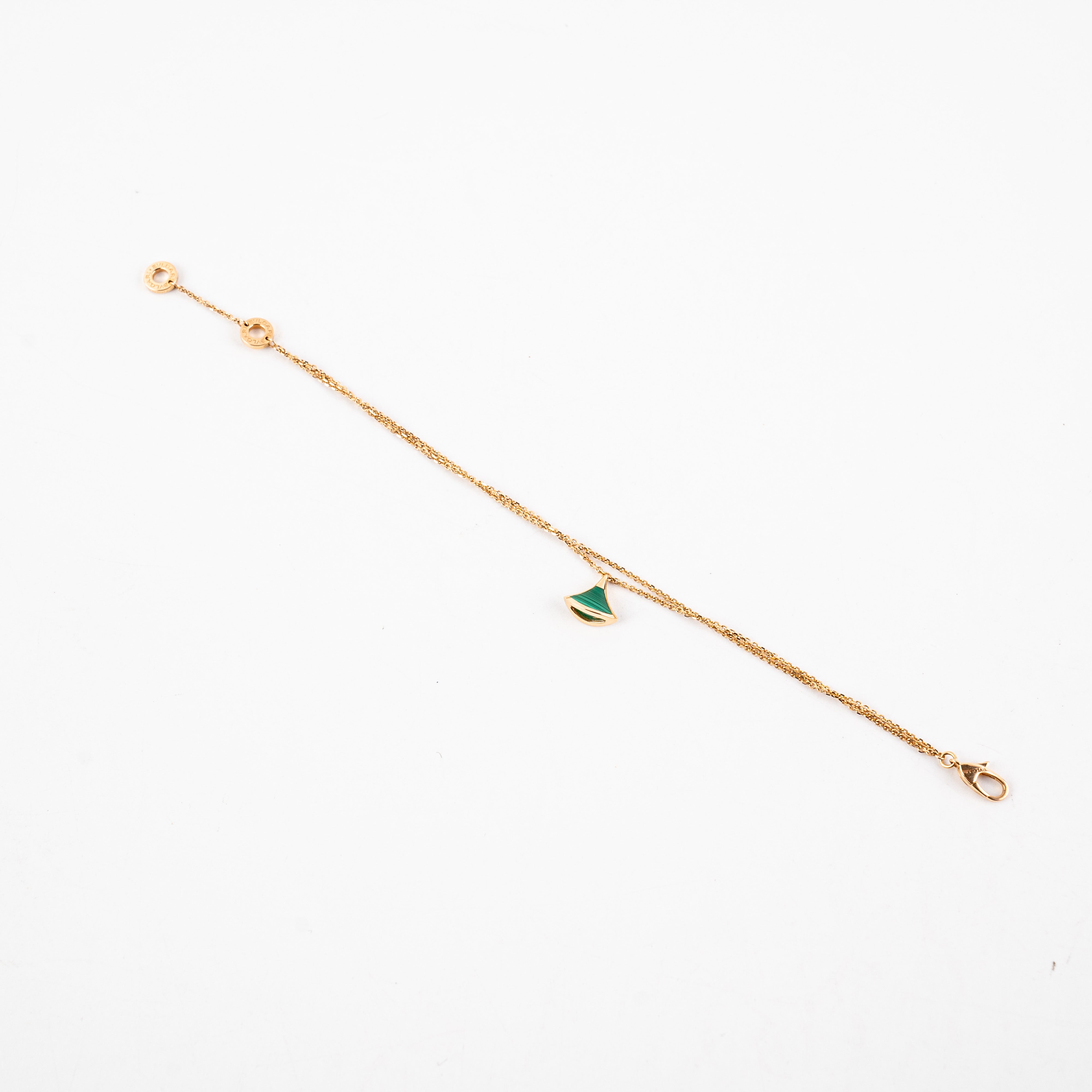 Bvlgari Divas Dream Malachite Adjustable 18k Rose Gold Bracelet for Women - Luxury Fashion Jewelry Gift for Anniversary, Birthday & Special Occasions