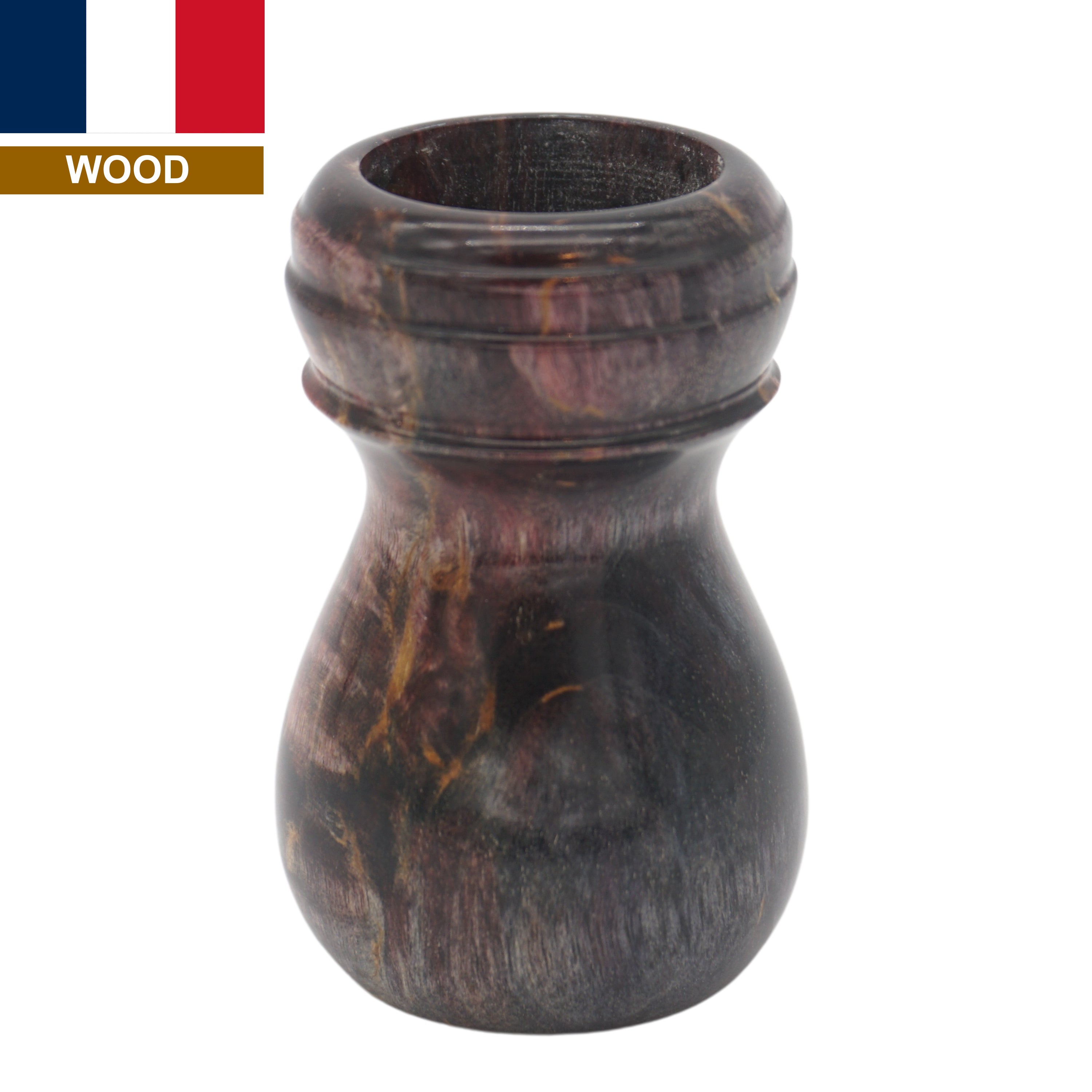Premium Karelian Birch Stabilized Wood Handcrafted Shaving Brush Handle - Fits 24mm & 26mm Knots - Perfect for Wet Shaving & Luxury Grooming Gifts
