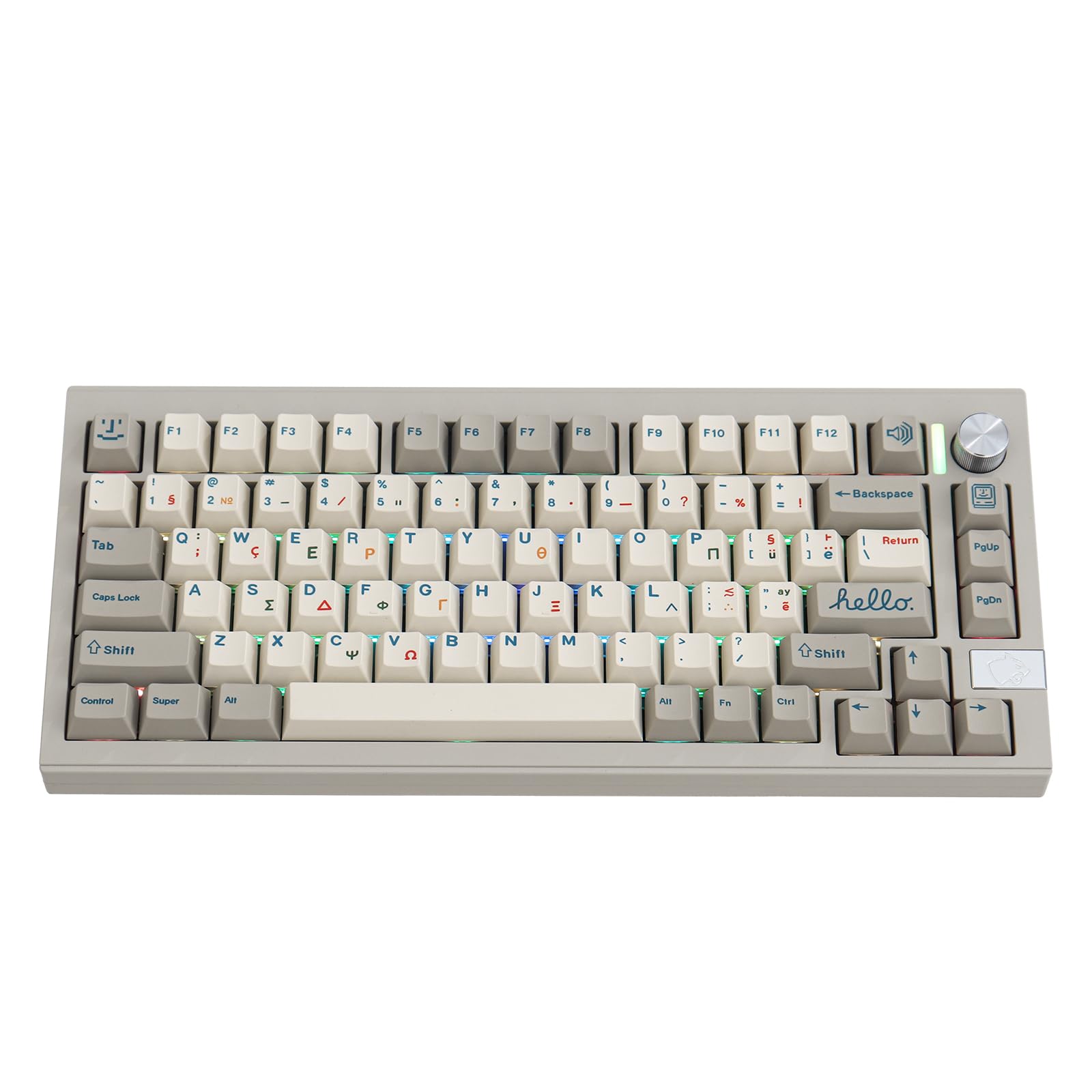 SUEHIODHY V75 Wireless Mechanical Keyboard - 75% Hot Swappable RGB Gaming for Win/Mac/Linux - Perfect for Office & Esports