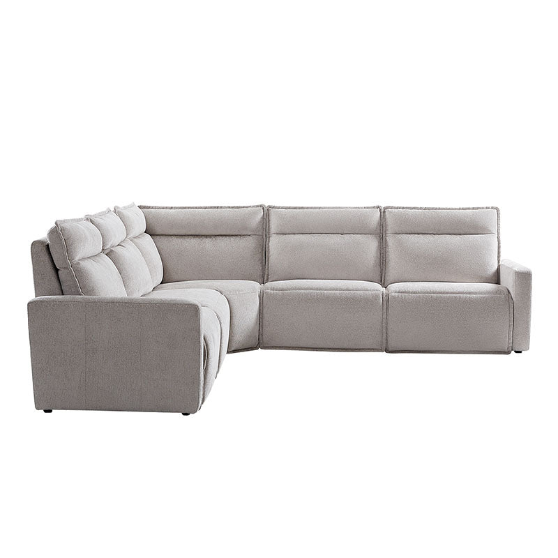 Essentia Power Reclining Corner Sofa - Easy Care Fabric Sectional Couch with USB Charging for Living Room, Home Theater & Family Room Comfort