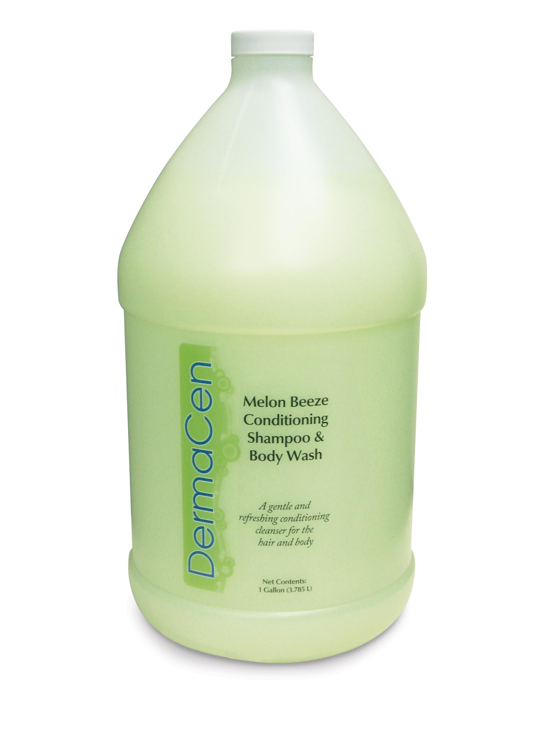 Melon Breeze Conditioning Shampoo & Body Wash - 1 Gallon Hydrating Hair & Skin Cleanser for All Hair Types | Pack of 1 | Refreshing Summer Shower Essential for Home, Salon & Gym Use