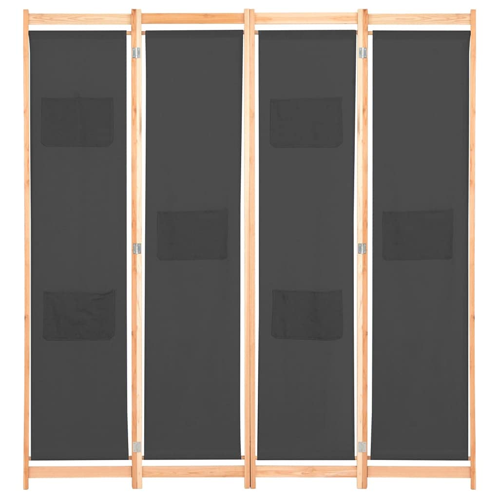 4-Panel Freestanding Room Divider Screen - 62.9