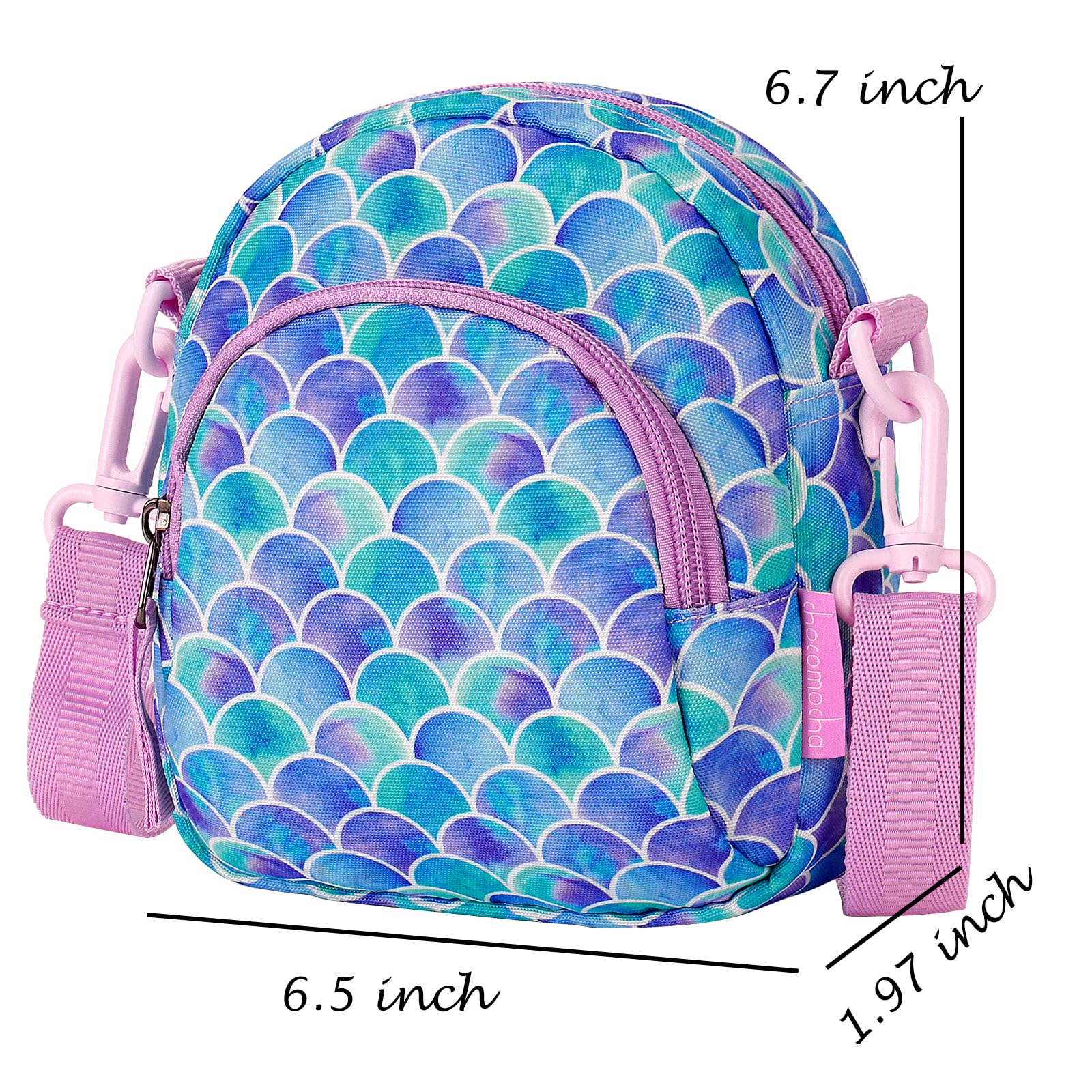 **Choco Mocha Girls Crossbody Purse for Kids 2-8 Years Old | Cute Toddler Shoulder Bag for School, Playdates & Special Occasions**